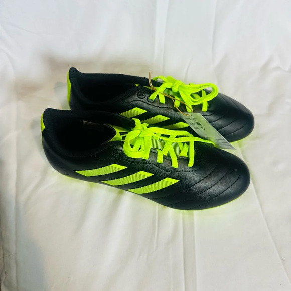 Adidas Kids’ Goletto VIII FG Soccer Cleats – Black/Yellow – Size 5 - Picture 3 of 7